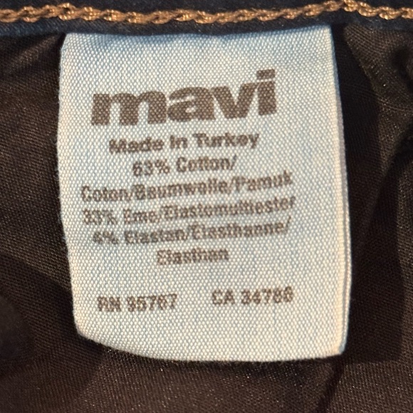 Mavi ALEXA Dark Blue Women's Mid Rise Skinny Jeans, 29/32 - Picture 7 of 10